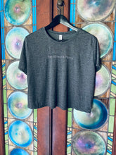 Load image into Gallery viewer, Girls Flowy Crop Top (Dark Heather Grey)
