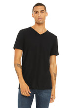 Load image into Gallery viewer, Guys V-Neck Tee (Black Slub)

