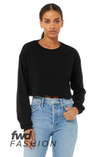 Load image into Gallery viewer, Girls Cropped Long Sleeve (Vintage Black)
