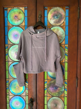 Load image into Gallery viewer, Girl's Cut Out Fleece Hoodie (Grey)
